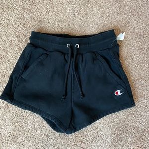 black champion shorts